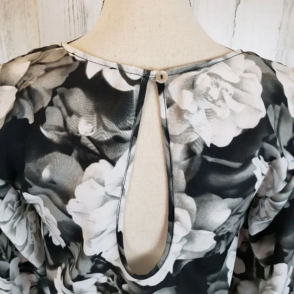 SMYM Rainey Mini Dress Black Floral Sz S - Picture 8 of 10